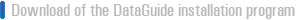 Download of the DataGuide installation program
